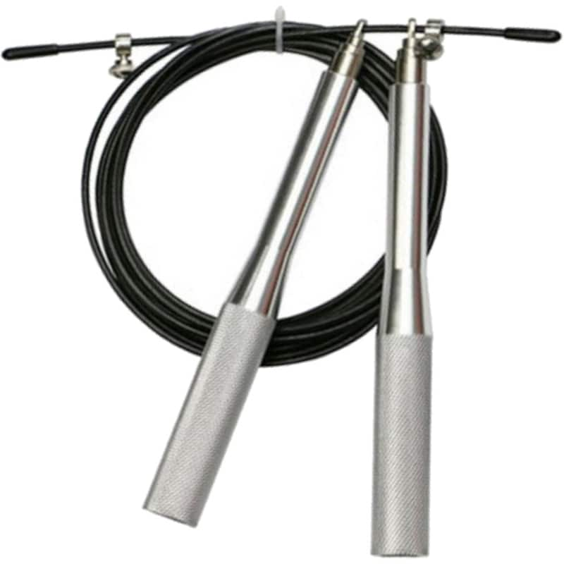 VIKING Σχοινάκι Γυμναστικής Viking Speed Rope C-1008C με Ρουλεμάν Συρμάτινο - Μαύρο/ Ασημί