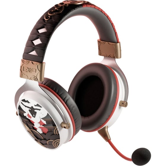 Lexip x Ubisoft Assassin's Creed Shadows Gaming Ασύρματα Ακουστικά Bluetooth/3.5mm/2.4 GHz - Λευκά/Κόκκινα image 1