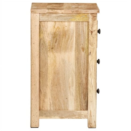 Κομοδίνο Vidaxl Από Μασίφ Ξύλο Μάνγκο 45x35x60 cm - Φυσικό image 5