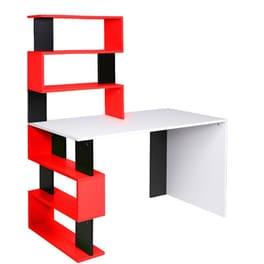 Γραφείο Βιβλιοθήκη Bakaji από MDF 120x60x148cm - Πολύχρωμο