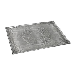 Δίσκος Διακόσμησης Espiel Lak102k4 από Αλουμίνιο 29x21 cm - Ασημί