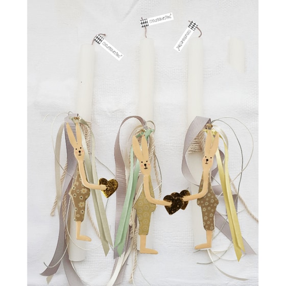 Λαμπάδα Colourbox Designs Κουνέλι με Καρδιά image 0