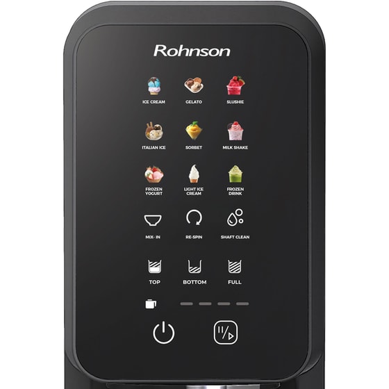 Παγωτομηχανή ROHNSON R5655 VLCREME 3 x 450 ml Μαύρο image 6