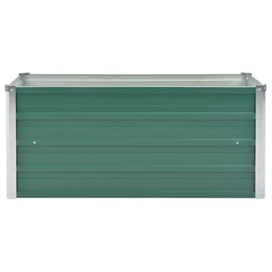 Vidaxl Ζαρντινιέρα Κήπου Πράσινη 100x40x45 Εκ. Γαλβανισμένος Χάλυβας image 4