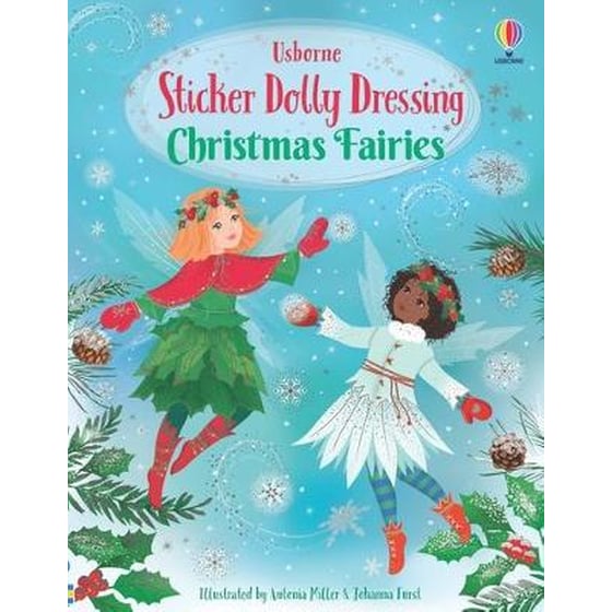 Sticker Dolly Dressing Christmas Fairies Fiona Watt Public βιβλία