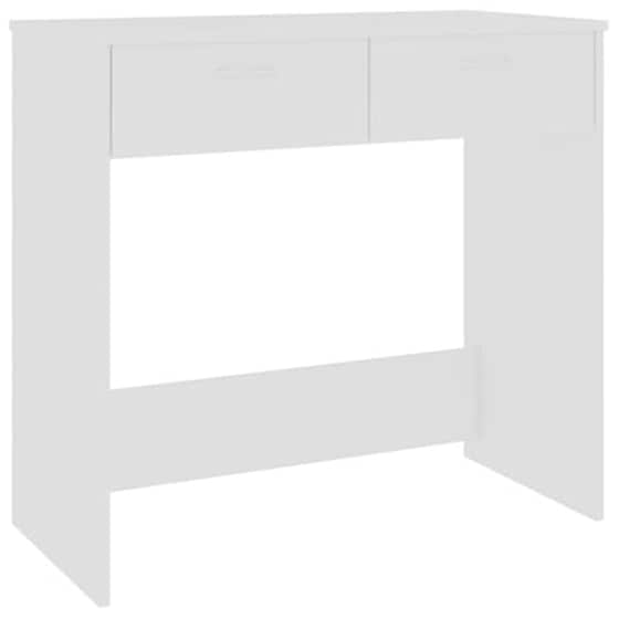 Γραφείο Μελέτης VidaXL από Μοριοσανίδα 80x40x75cm - Λευκό image 2