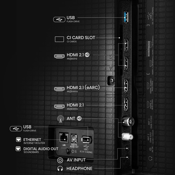 Hisense Mini-LED 65" 4K Smart Τηλεόραση 65U7Q image 9