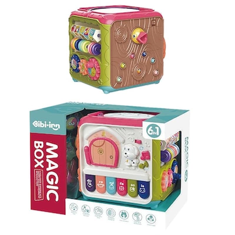 Μαγικός Κύβος Μπαταριας 6 Σε 1 Μπεμπέ 32x25x22cm Toymarkt 941092
