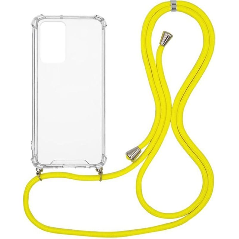 Θήκη Xiaomi Redmi Note 11S - Sonique Armor Clear Με Κορδόνι - Κίτρινο