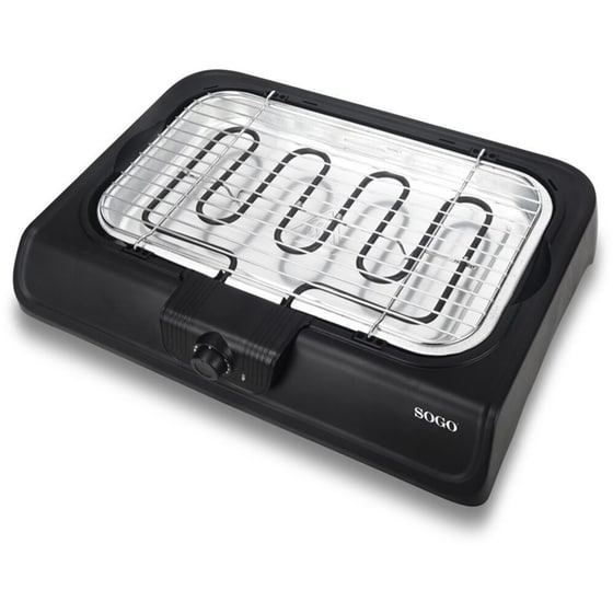 SOGO BAR-SS-10381 2000 W Μαύρο Ηλεκτρική Ψηστιέρα image 4