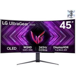 LG UltraGear 45GX90SA Gaming Monitor 45'' Wide QHD OLED Curved 240Hz 0.03ms