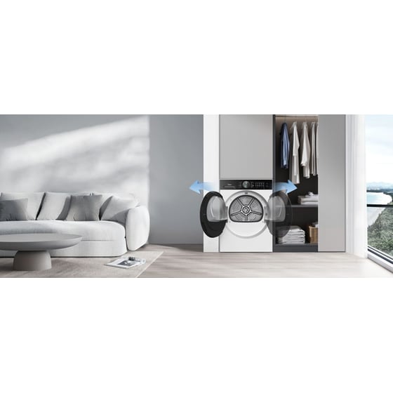 MIDEA MD210H100BW/W  10kg με Αντλία Θερμότητας Λευκό με WiFi Στεγνωτήριο Ρούχων image 8