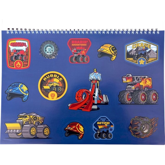 Μπλοκ Ζωγραφικής με Αυτοκόλλητα Gim A4 Paw Patrol image 1