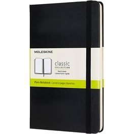 Σημειωματάριο Moleskine Plain Large Μαύρο (1 Τεμάχιο)