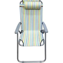 Καρέκλα Παραλίας ArteLibre Πτυσσόμενη από Ύφασμα 600D Oxford και Μέταλλο - Πολύχρωμη