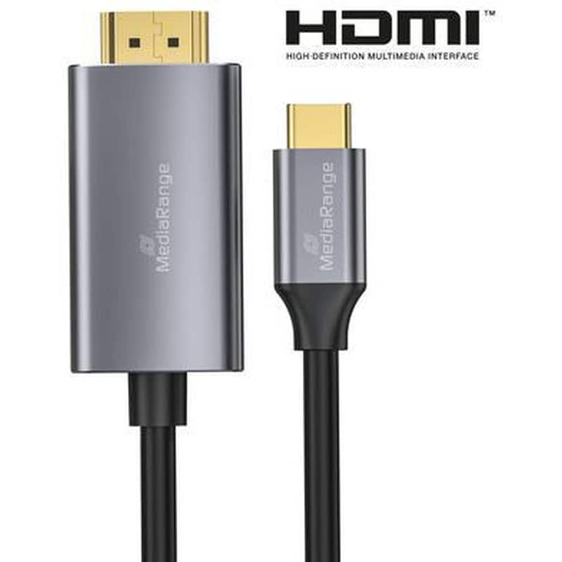Αντάπτορας Mediarange USB-C σε HDMI Male MRCS217 - 1.8m
