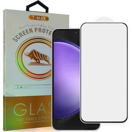 Προστατευτικό οθόνης Samsung Galaxy S23 FE - T-Max Premium 3D Tempered Glass Full Glue Fluid Despensing 0.2mm 9H