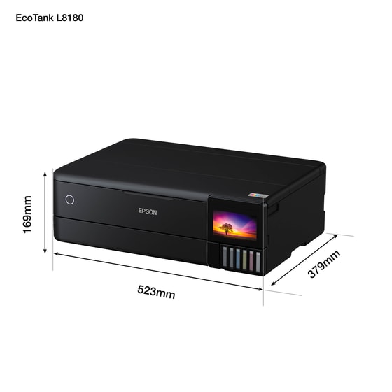 Epson EcoTank L8180 Έγχρωμο Φωτογραφικό Πολυμηχάνημα A3+ με WiFi, Ethernet, Duplex Print (C11CJ21402) image 7
