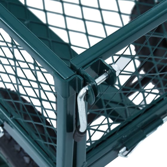 Καρότσι Κήπου VidaXL από Χάλυβα 86x46.5x97 - Πράσινο image 7