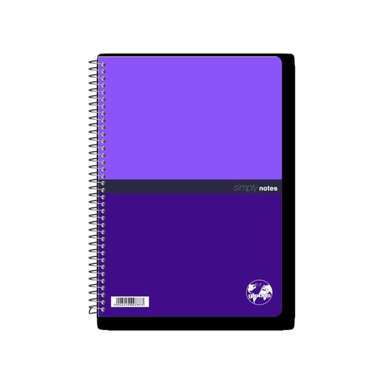 Τετράδιο Σπιράλ GLOBUS A4 2 Θεμάτων Simple Notes (1 Τεμάχιο) image 3