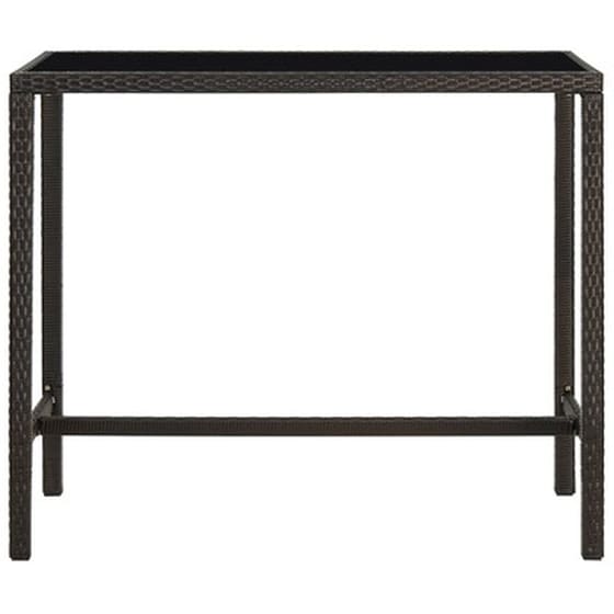 Σετ Επίπλων Μπαρ Κήπου Vidaxl 7 Τμχ  Από Συνθετικό Ρατάν - Καφέ image 3