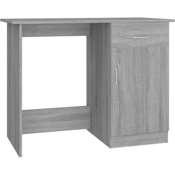 Γραφείο VidaXL από Επεξεργασμένο Ξύλο 100x50x76 cm - Γκρι Sonoma image 0