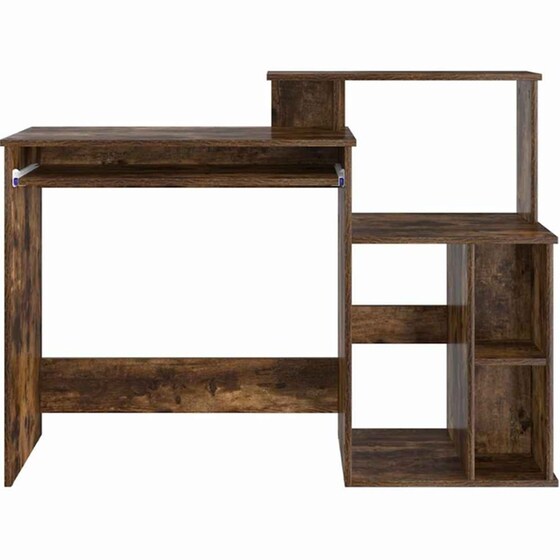 Γραφείο VidaXL από Επεξεργασμένο Ξύλο 120,5x44x88,5 cm - Καπνιστή Δρυς image 3