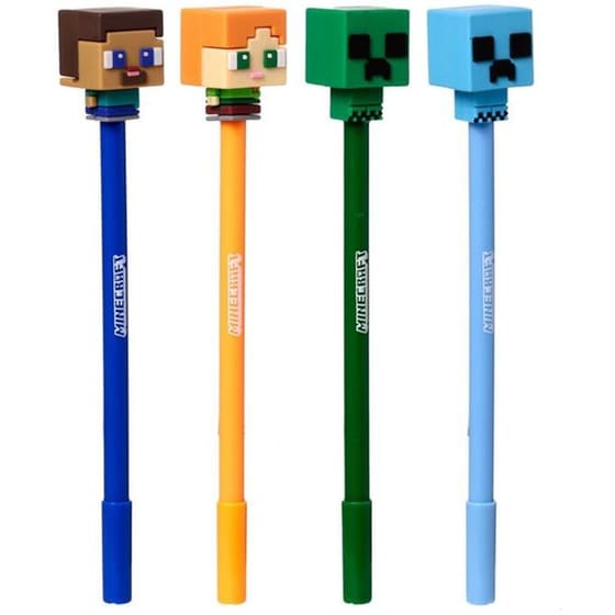 Στυλό Διαρκείας Puckator με Γόμα Topper Minecraft (1 Τεμάχιο) image 1