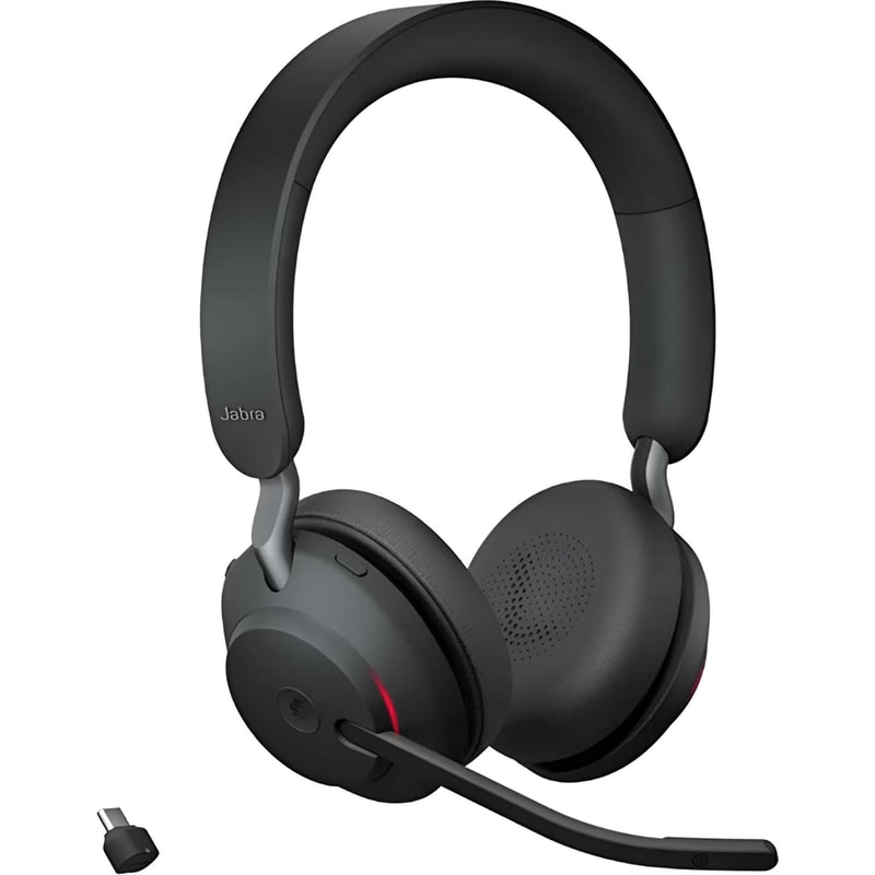 JABRA Jabra Evolve2 65 Voip Ασύρματα Ακουστικά Κεφαλής - Μαύρα