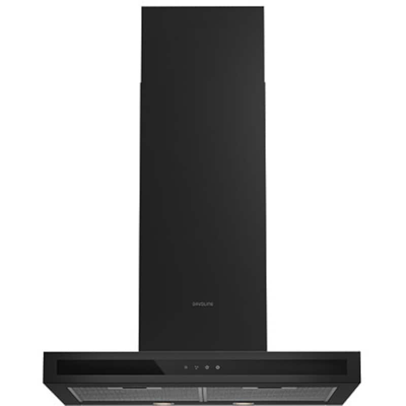 Απορροφητήρας Καμινάδα DAVOLINE SQUARE 060 BL 60 cm Μαύρο