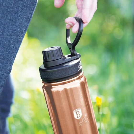 Μπουκάλι Θερμός Berlinger Haus Ανοξείδωτο Metallic Line Rose Gold 540ml image 6