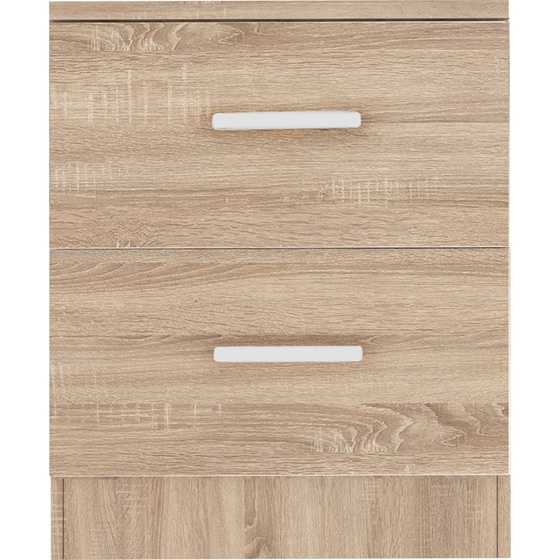 Κομοδίνο με 2 Συρτάρια Kitwood από Μορισοναδία 44x34x46.5cm - Sonoma/ Δρυς image 0