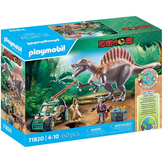 PLAYMOBIL® Επίθεση Σπινόσαυρου Στο Εξερευνητικό Όχημα (71820) image 0