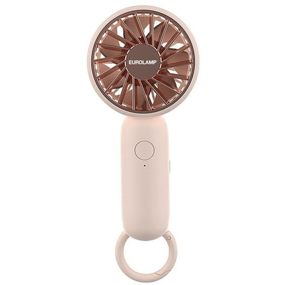 EUROLAMP 300-20545 Ανεμιστήρας Χειρός με USB Ροζ image 0
