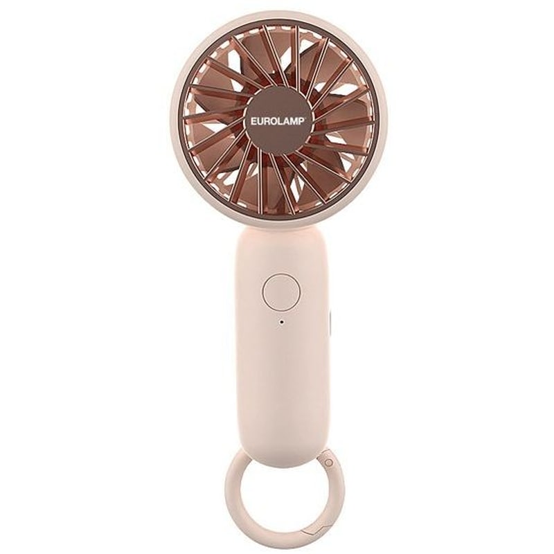 EUROLAMP 300-20545 Ανεμιστήρας Χειρός με USB Ροζ