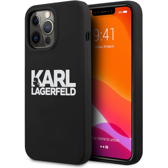 Θήκη Apple iPhone 13 Pro - Karl Lagerfeld Hard Case Stack Logo Back - Black image 6