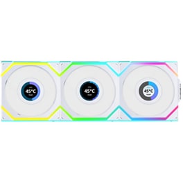 Case Fan Lian Li Uni Fan SL Wireless LCD 120mm LED - Λευκό