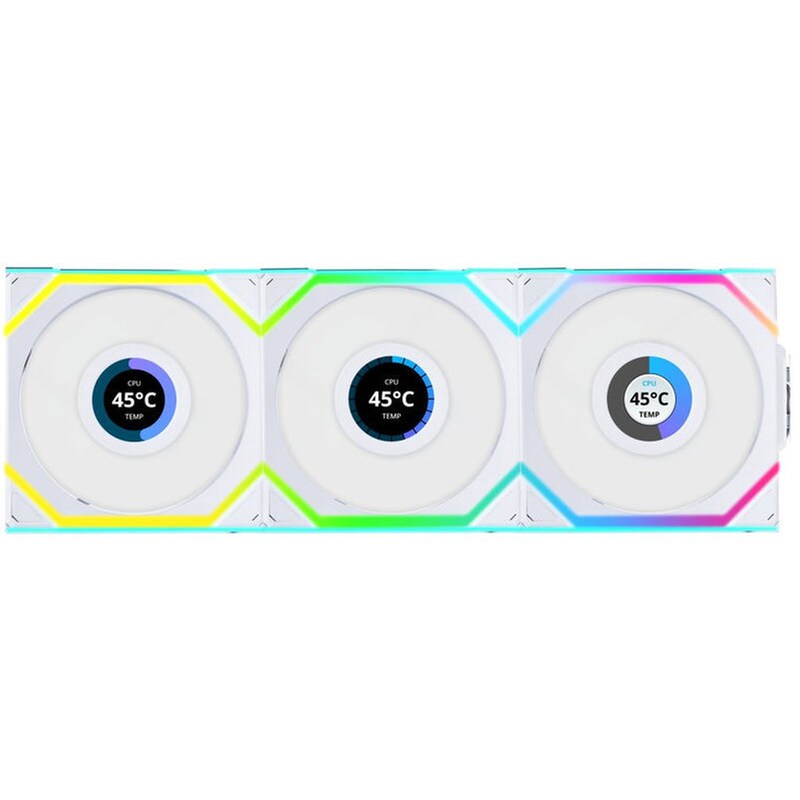 LIAN LI Case Fan Lian Li Uni Fan SL Wireless LCD 120mm LED - Λευκό