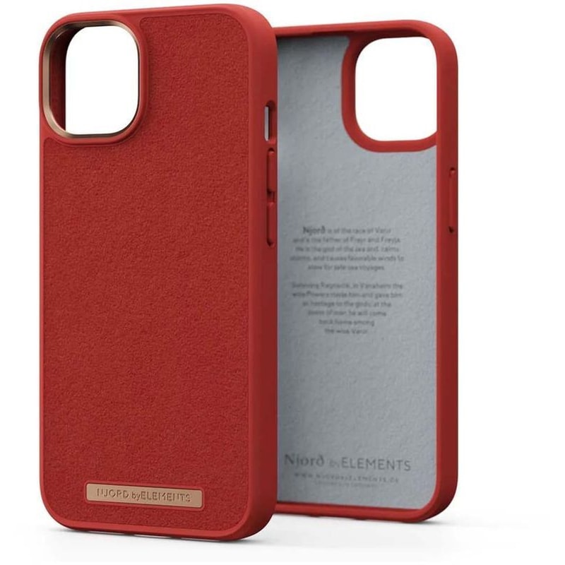 Θήκη Apple iPhone 14 Plus - Njord Suede Comfort+ Case - Burnt Orange