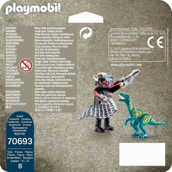 PLAYMOBIL® Dino Rise Duo Pack Βελοσιράπτορας και Κυνηγός Δεινοσαύρων (70693) image 2