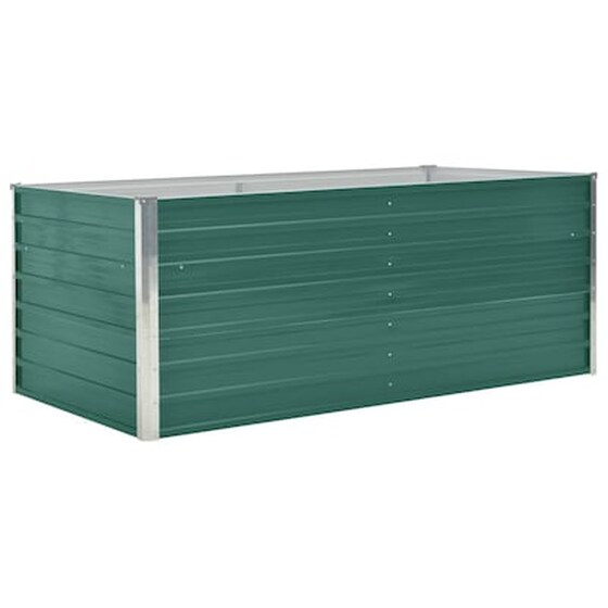 Vidaxl Ζαρντινιέρα Ψηλή Πράσινη 160x80x45 Εκ. Γαλβανισμένος Χάλυβας image 3