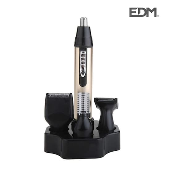 Trimmer EDM 07594 4 σε 1 για Μύτη, Αυτιά, Φρύδια και Φαβορίτες Χρυσό image 0