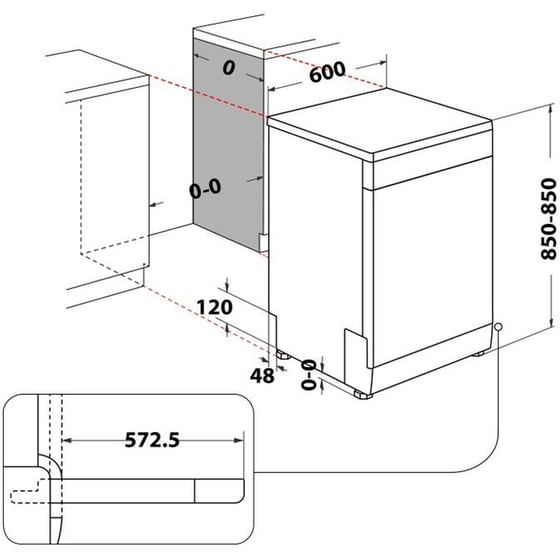 WHIRLPOOL WH2FFC14BN6X για 14 Σερβίτσια Inox Πλυντήριο Πιάτων image 8