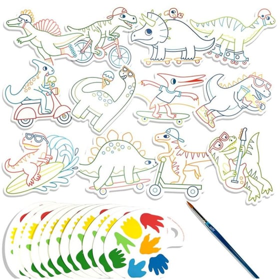 Σετ Ζωγραφικής Ooly Watercolor Dinos image 1