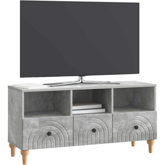 Έπιπλο Τηλεόρασης VidaXL 102x34.5x50 cm - Γκρι Σκυροδέματος image 2
