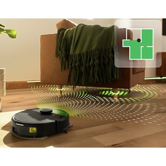 IROBOT ROOMBA 105 Combo + AutoEmpty Dock για Σκούπισμα και Σφουγγάρισμα Μαύρο Σκούπα Ρομπότ image 3