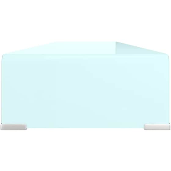 Έπιπλο Τηλεόρασης VidaxL Γυάλινο 110x30x13cm - Λευκό image 3