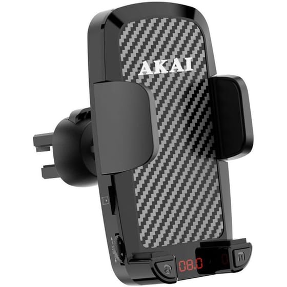 Βάση Στήριξης Αυτοκινήτου για Αεραγωγό AKAI FMT-C14BT - Black image 0