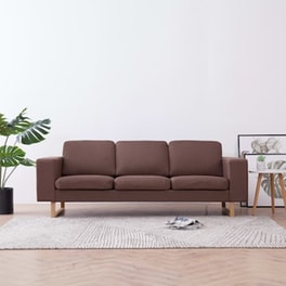 Τριθέσιος Καναπές VidaXL 200x82cm - Καφέ