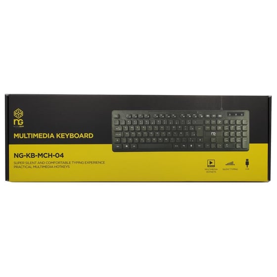 NG NG-KB-MCH-04  Ενσύρματο Πληκτρολόγιο (GR) image 0